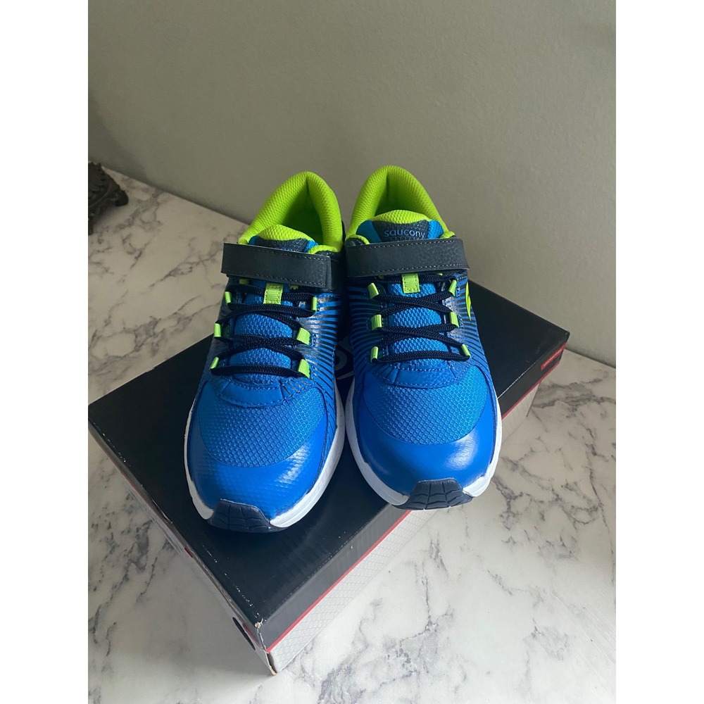 Saucony Velocer A/C Blue Green Athletic Sneakers SK264415 Boys Size 5M